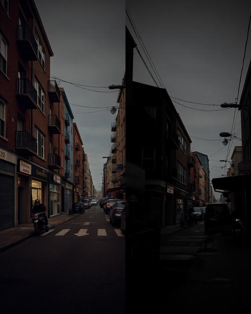 🖤 Dark & Moody — before and after LUT applied